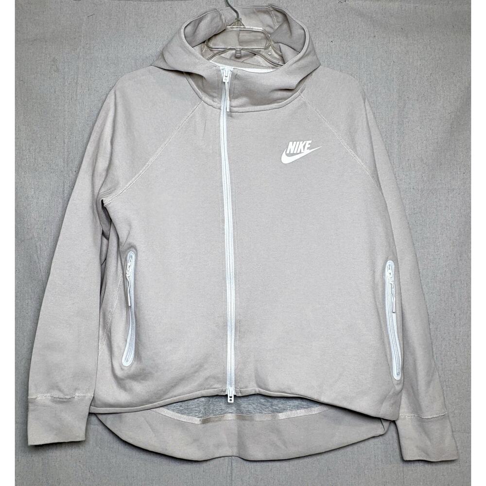 Nike Womens Tech Fleece Full-zip Windrunner‎ Jacket Loose Fit 930757-008 Size M - Picture 2 of 6